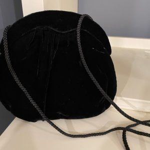 Velveteen Small Purse with Long Strap